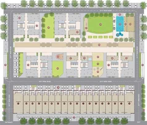 Master Plan of Laxmi Skycity in Nava Naroda, Ahmedabad - Image 68735