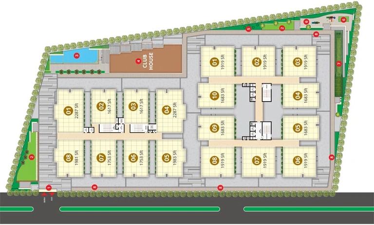Master Plan of Praneeth Jaagruthi Elite in Kollur, Hyderabad - Image 66290