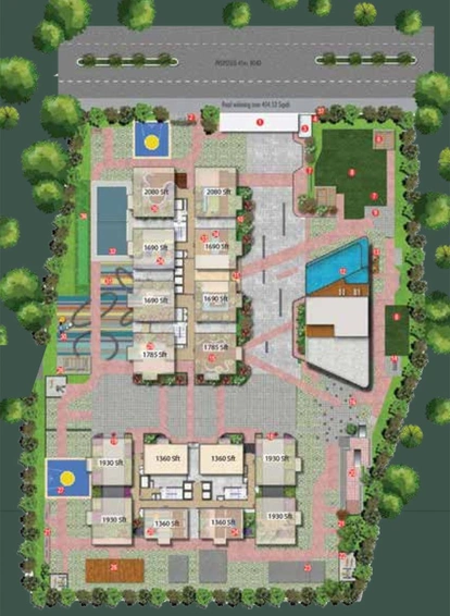 Master Plan of Vertex 33 West in Nallagandla, Hyderabad - Image 66271