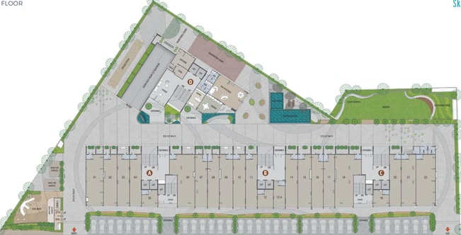 Master Plan of Empire Skypark in Sola, Ahmedabad - Image 68442