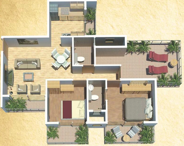 3 BHK Flat in Tricity Pristine in Kharghar, Navi Mumbai - Image 561942