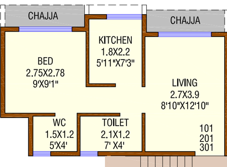 1 BHK Flat in Dubey Gayatri Darshan in Panvel, Navi Mumbai - Image 561970
