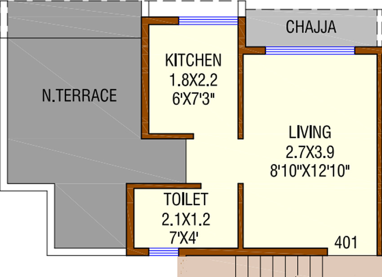 1 RK Flat in Dubey Gayatri Darshan in Panvel, Navi Mumbai - Image 561969