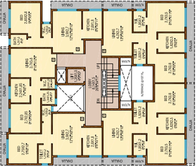 Floor Plan of Dubey Gayatri Kunj in Panvel, Navi Mumbai - Image 66432