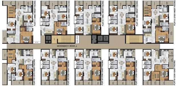 Floor Plan of Beams Aranya Kalanjali in Kompally, Hyderabad - Image 67099