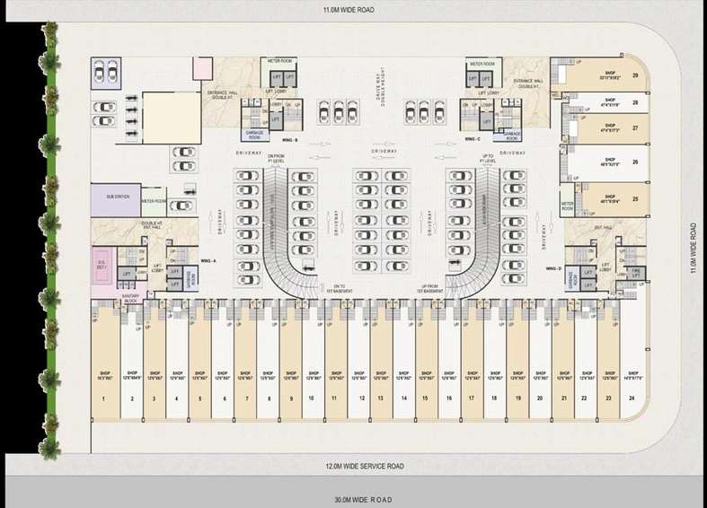 Master Plan of Goodwill Wisteria in Vashi, Navi Mumbai - Image 100500