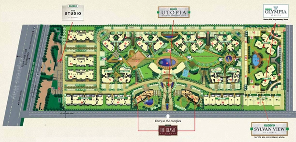 Master Plan of Eldeco Utopia Sylvan View in Sector 93, Noida - Image 67481