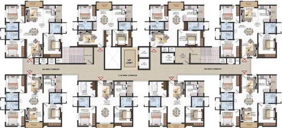 Floor Plan of Sumadhuras Gardens By The Brook in Shamshabad, Hyderabad - Image 66532