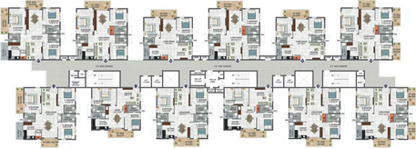 Floor Plan of Bhanodayas Crystal in Dulapally, Hyderabad - Image 66522