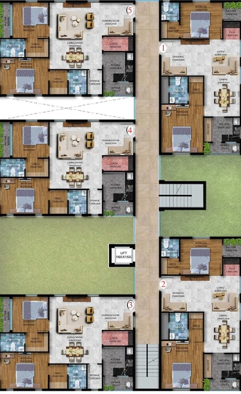 Floor Plan of Sensation Lake Breeze Seshadri in Shamirpet, Hyderabad - Image 66727