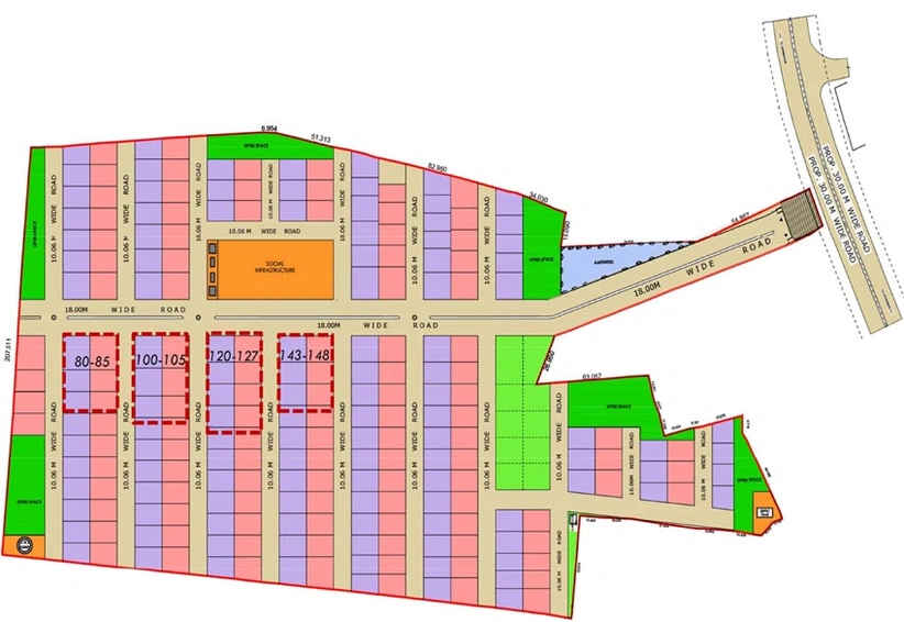 Master Plan of Sensation Lake Breeze Seshadri in Shamirpet, Hyderabad - Image 66728