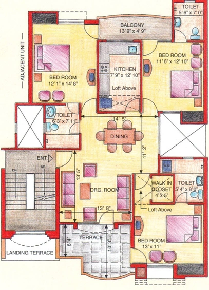 3 BHK Flat in Eldeco Green Meadows in Pi I & II, Greater Noida - Image 567022