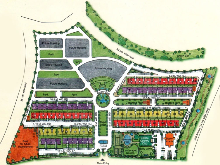 Master Plan of Eldeco Green Meadows in Pi I & II, Greater Noida - Image 67600