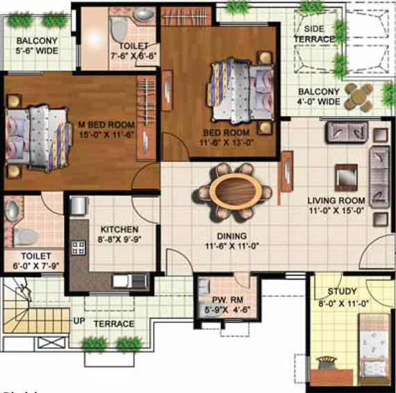 2 BHK Flat in Eldeco Mystic Greens in Omicron 1, Greater Noida - Image 567033