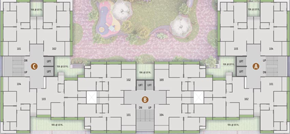 Floor Plan of Artiz Arcelia in Shilaj, Ahmedabad - Image 68502