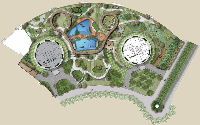 Master Plan of Gaur Golf Trecento Residences in Jaypee Greens, Greater Noida - Image 67660