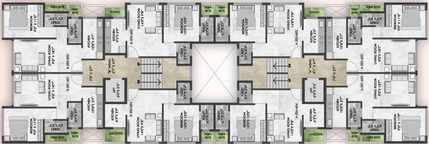 Floor Plan of Shivesh Aurum in Kharghar, Navi Mumbai - Image 66929