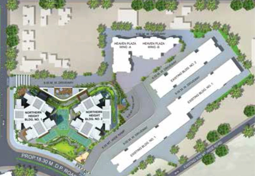 Master Plan of N Rose Northern Heights in Dahisar East, Mumbai - Image 22653