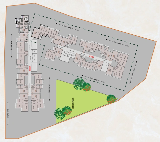 Master Plan of Gami Tiara in Taloja, Navi Mumbai - Image 67378