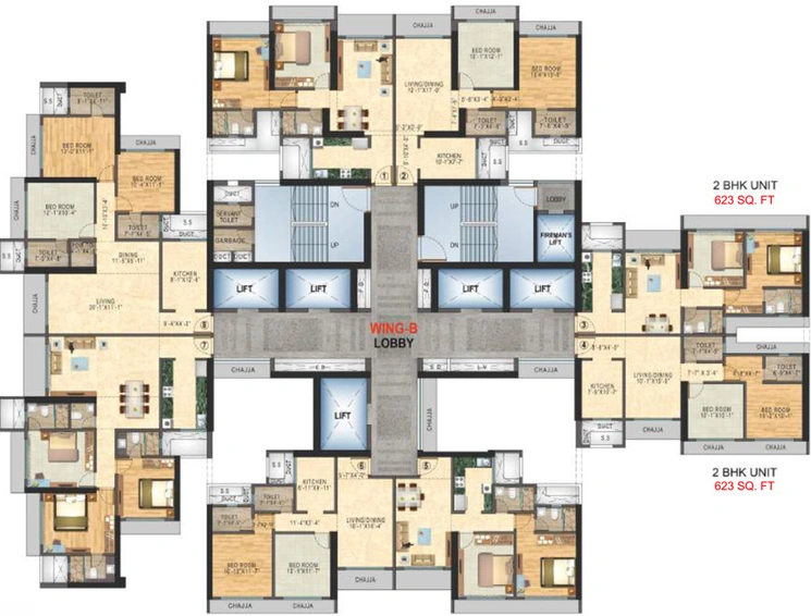 Floor Plan of Northern Hills in Dahisar East, Mumbai - Image 22691
