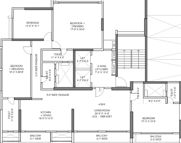 4 BHK Flat in Asshna Sea Bliss in Andheri West, Mumbai - Image 563836