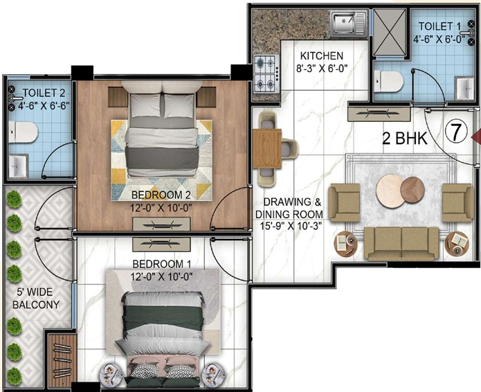 3 BHK Flat in Axem AS Ultima One in Sector 1, Greater Noida - Image 567155