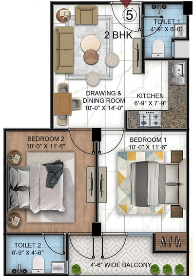 2 BHK Flat in Axem AS Ultima One in Sector 1, Greater Noida - Image 567154