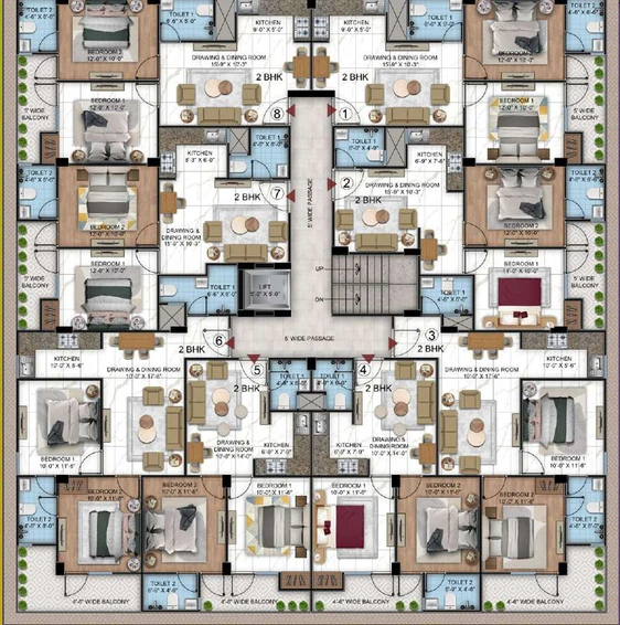 Floor Plan of Axem AS Ultima One in Sector 1, Greater Noida - Image 67630