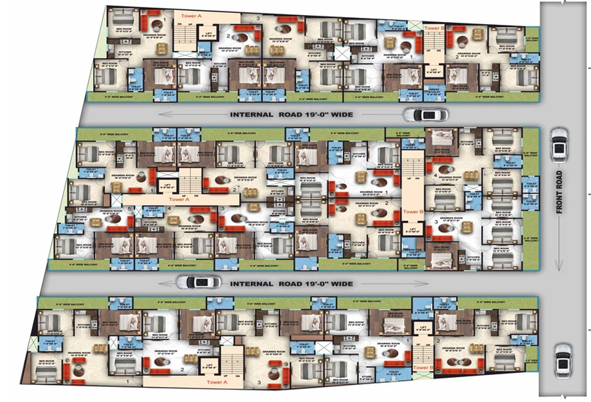 Master Plan of Aniket Antalya Heights in Noida Extention, Greater Noida - Image 99020