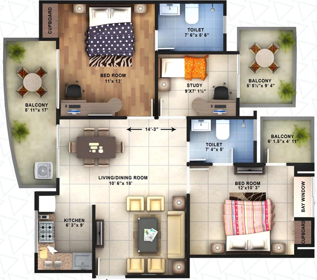 2 BHK Flat in Spacetech Edana in Alpha 1, Greater Noida - Image 711739