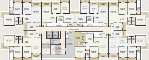 Floor Plan of Aniruddha Icon in Nerul, Navi Mumbai - Image 67243