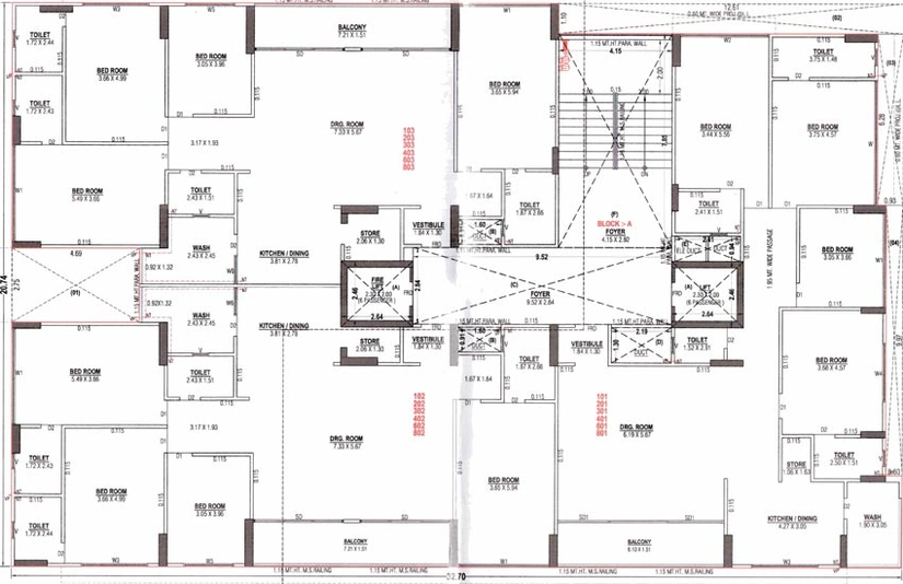 Floor Plan of Atman Capital Hills in Nikol, Ahmedabad - Image 68698