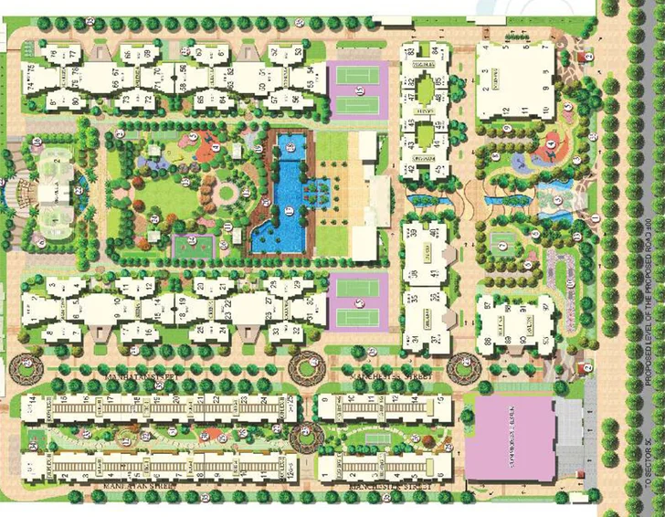 Master Plan of Mahagun Moderne in Sector 78, Noida - Image 67456