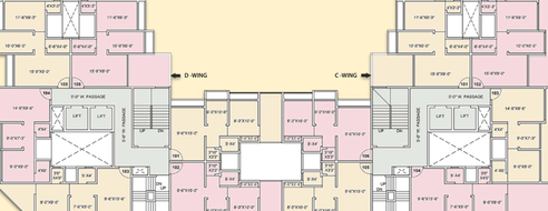 Floor Plan of Shellproof Gladiolus Tower in Vasai East, Palghar - Image 56305