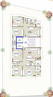 Master Plan of Shiv Pooja Residency in Nava Vadaj, Ahmedabad - Image 68671