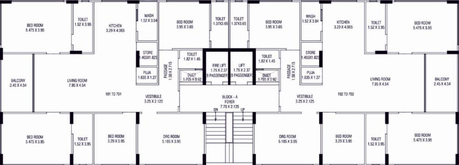Floor Plan of Giriraj Shivalay 28 in Nikol, Ahmedabad - Image 68708
