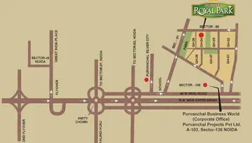 Location of Purvanchal Royal Park - Image 67202