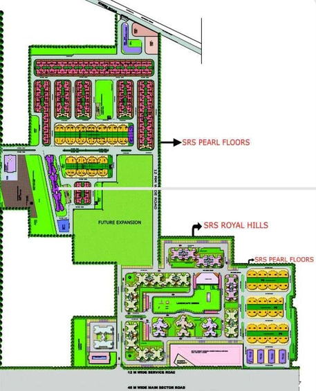 Master Plan of SRS Pearl Heights in Sector 87, Faridabad - Image 67210