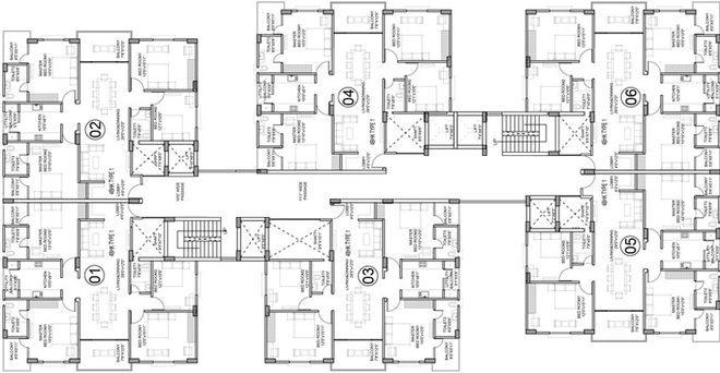 Floor Plan of Aparna The Great Ashoka City in Ranipur, Patna - Image 67498