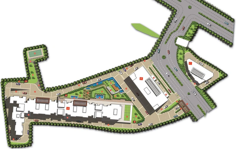Master Plan of Singh Crystal Apex in Bailey Road, Patna - Image 67507