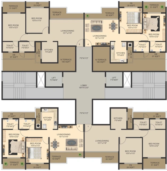 Floor Plan of Shagun Essentia in Ulwe, Navi Mumbai - Image 67331
