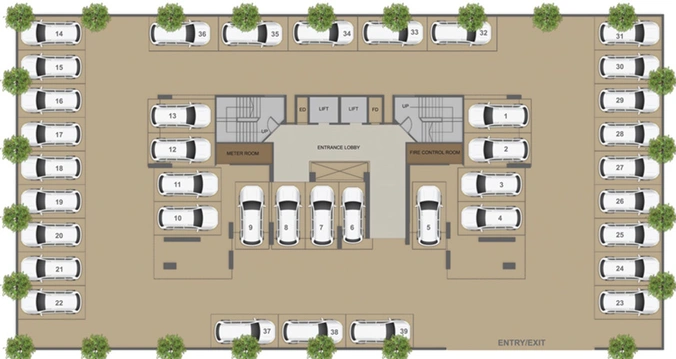 Master Plan of Shagun White Wings in Ulwe, Navi Mumbai - Image 67217