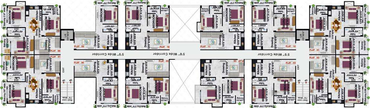 Floor Plan of Geetanjali Twin Tower in Danapur, Patna - Image 67224