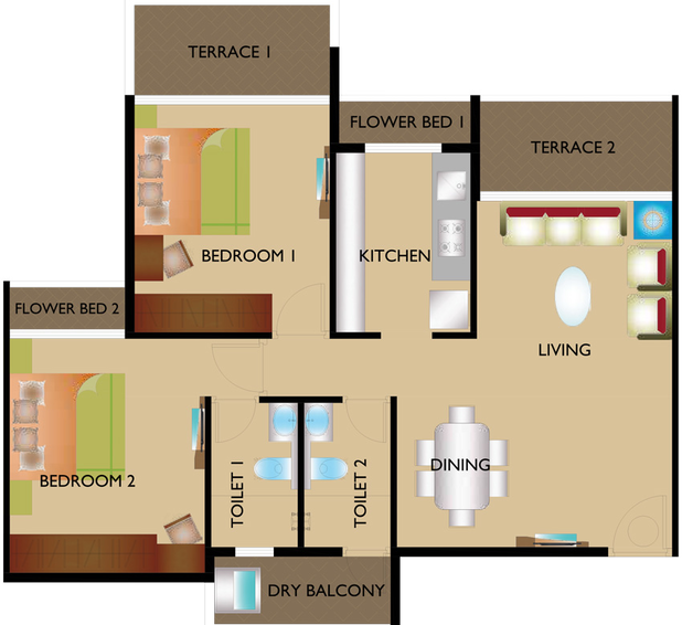2 BHK Flat in Shagun White Woods in Ulwe, Navi Mumbai - Image 756344