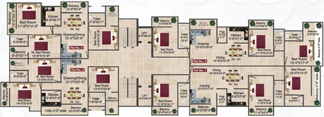 Floor Plan of Sai Samrat Complex in Deedarganj, Patna - Image 67564