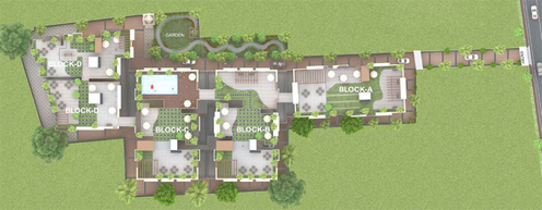 Master Plan of Kirti Raman Residency in Bailey Road, Patna - Image 67516