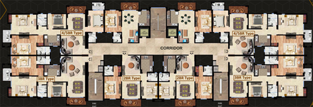 Floor Plan of Protostar Celestia in Hazratganj, Lucknow - Image 67431