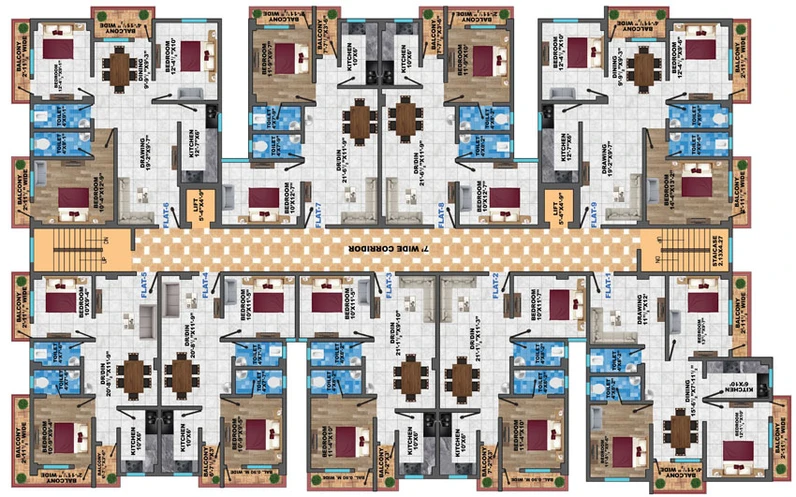 Floor Plan of Sai Chandrawati Palace in Jagdeo Path, Patna - Image 67254