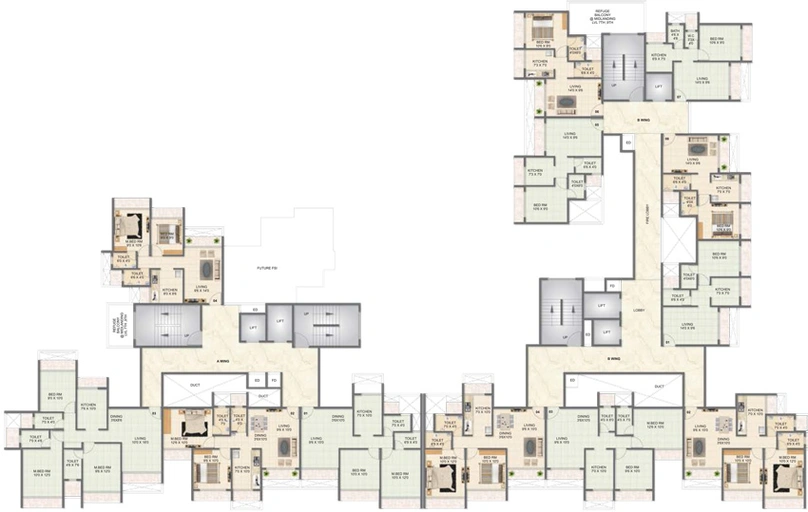Floor Plan of Millennium Hilton in Panvel, Navi Mumbai - Image 67323