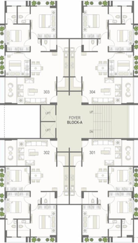 Floor Plan of RAR Tulsi Parkview in Vasna, Ahmedabad - Image 68654